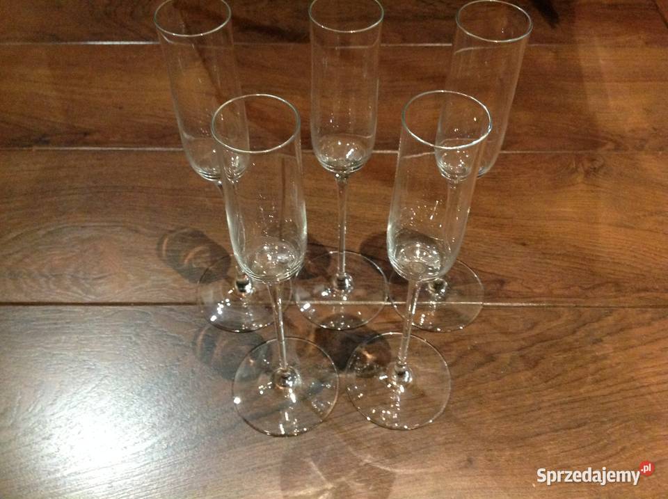 Wysokie Kieliszki do Szampana 5 lubuskie