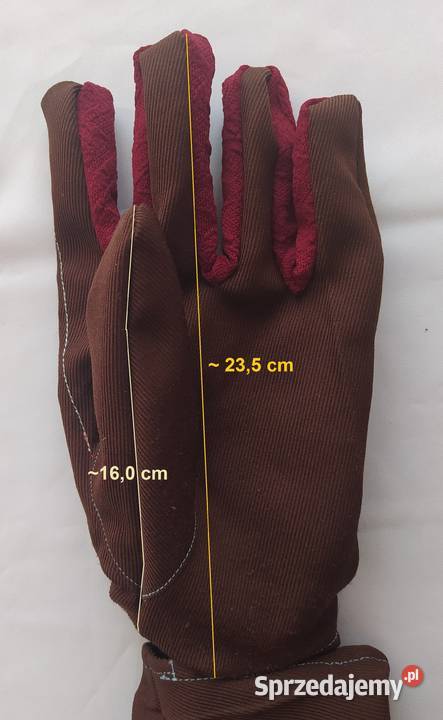 Rękawice robocze męskie BROWN red Hajnówka