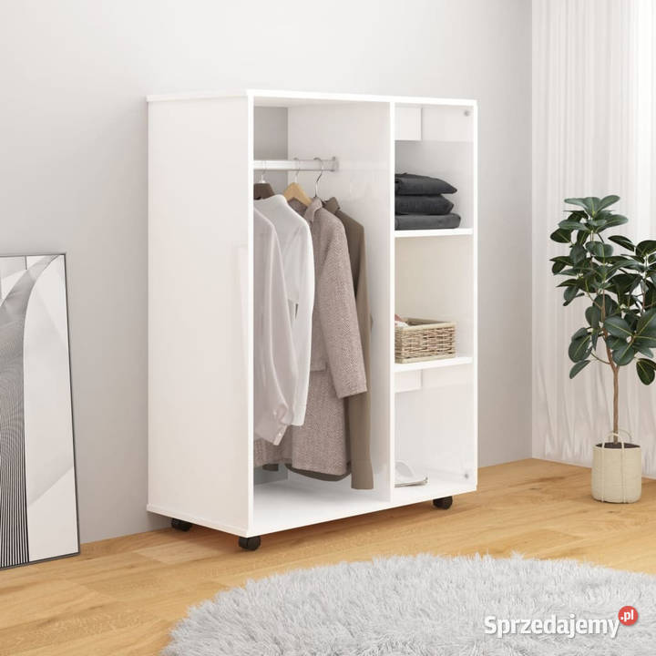 Szafa wysoki połysk biała 80x40x110 WM808519 mazowieckie Warszawa