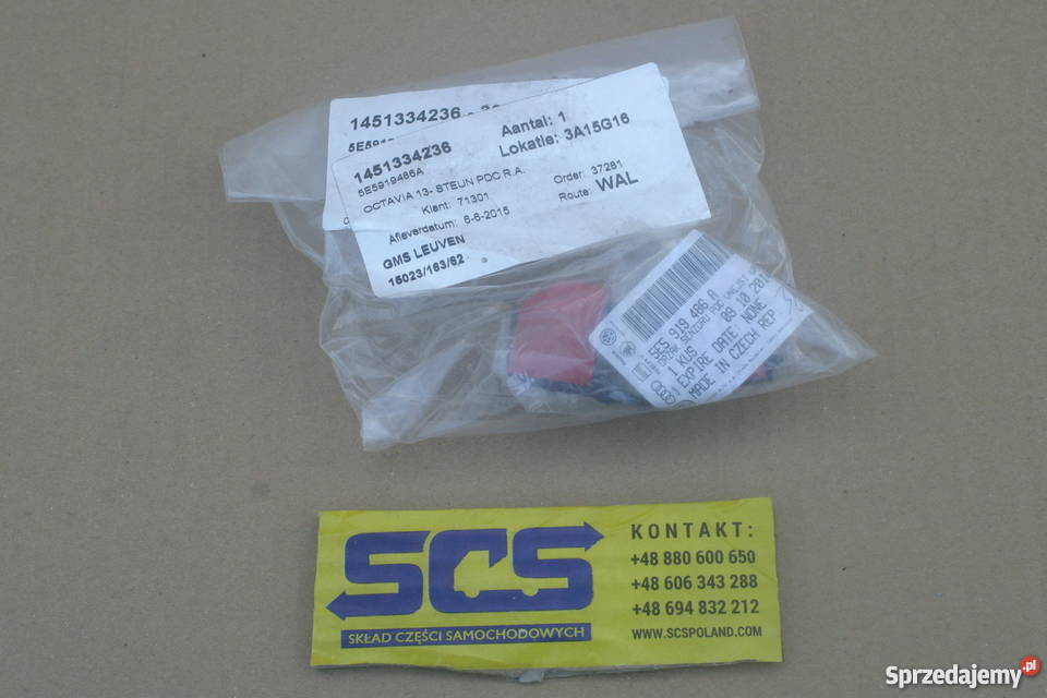 SKODA OCTAVIA III 5E KOSZYCZEK MOCOWANIE UCHWYT Bieleń