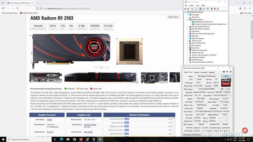 Karta Graficzna NVIDIA GeForce GTX295 XFX 1792MB Szczecin