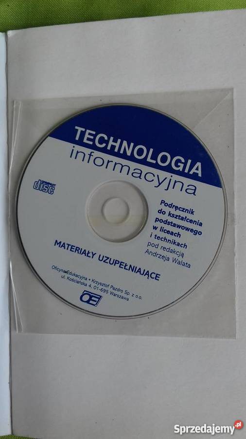 Technologia informacyjna podręcznik i płyta CD zestawy mieszane