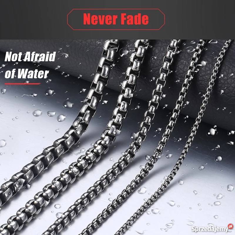 Łańcuszek splot pancerka z czystej stali sprzedam