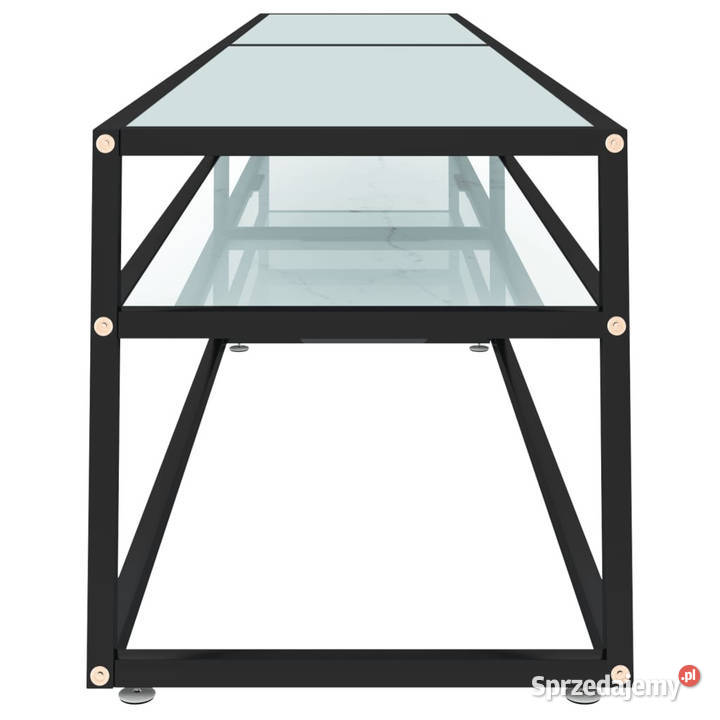 Szafka pod TV biały marmur 220x40x405 szkło sprzedam