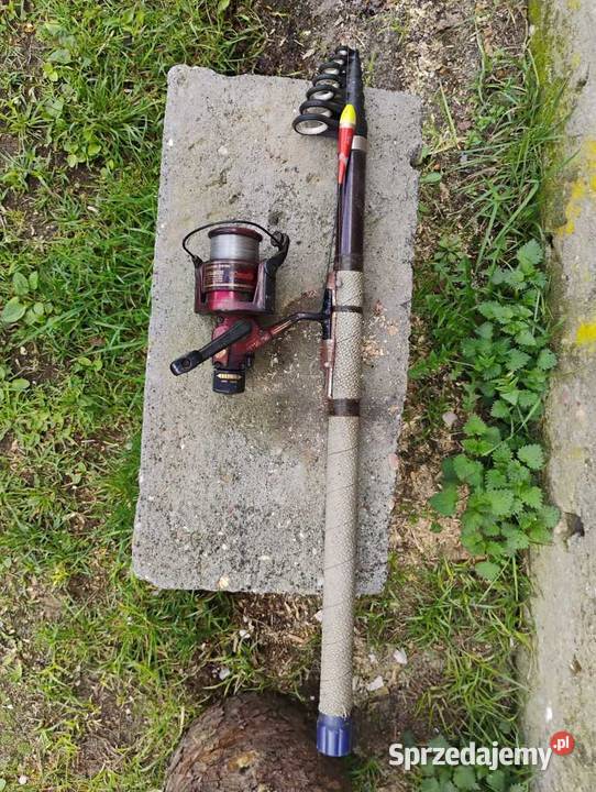 Wędka teleskopowa 330 z kolowrotkiem bat 4m Brody