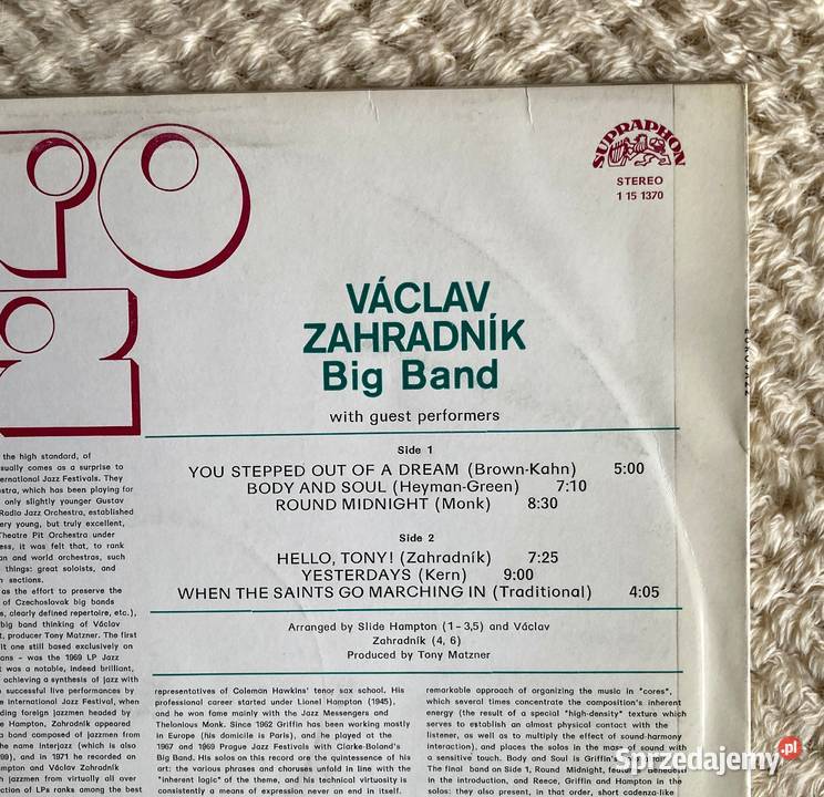 Vclav Zahradnk Big Band Euro Jazz jazz zachodniopomorskie