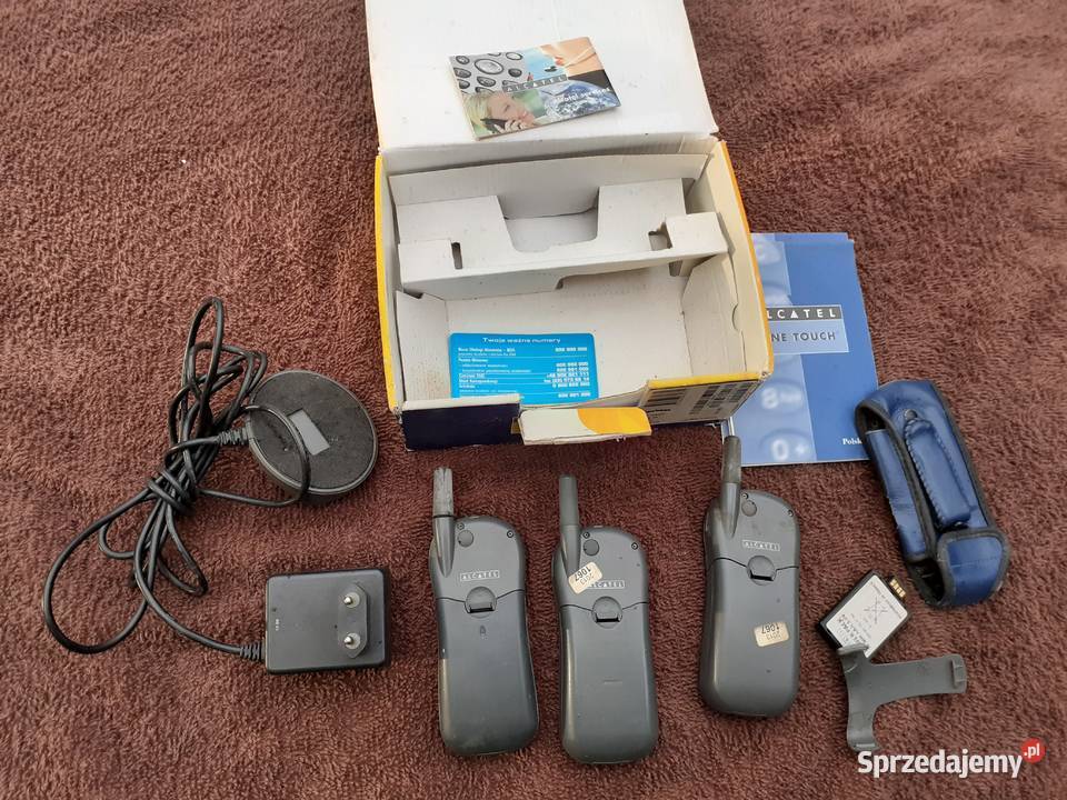 3 Alcatel One Tauch ładowarka karton instr etui Tuszkowo