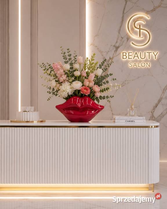 Wazon Usta Czerwony Glamour Designerski Wazon Golkowice sprzedam