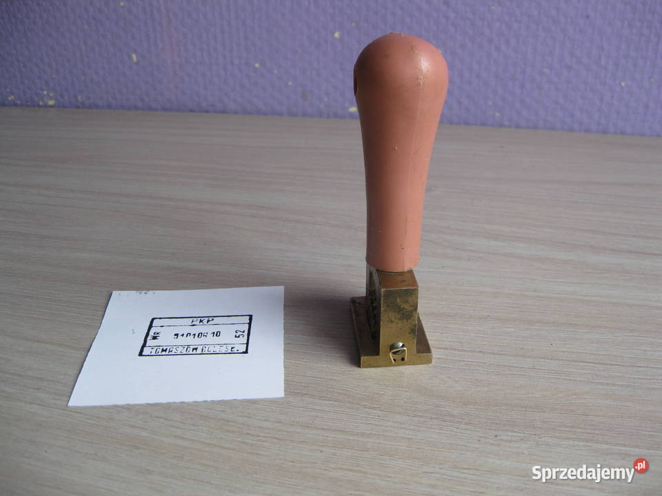 PKP stary kolejowy datownik pieczęć stempel