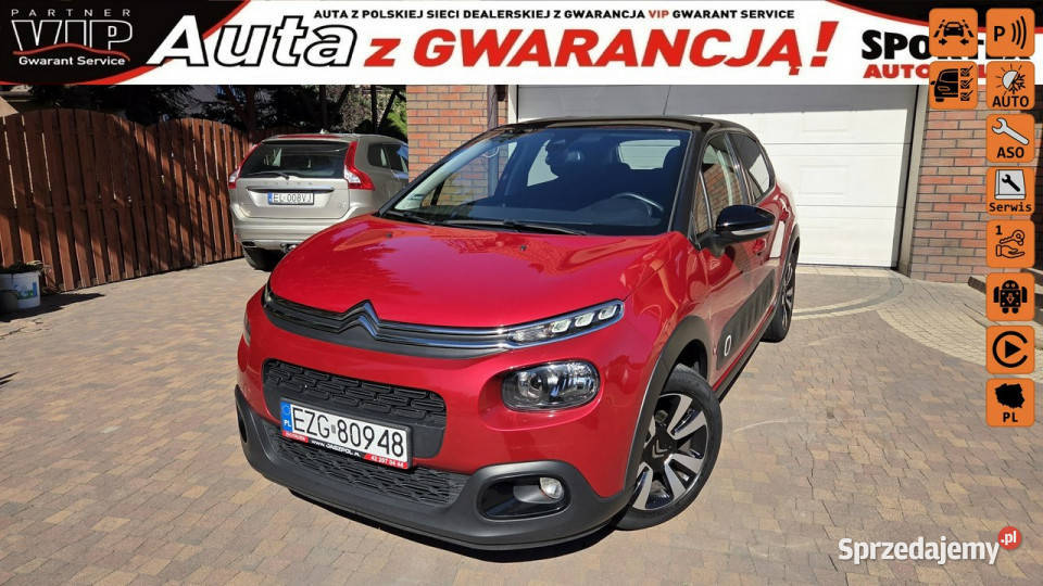 Citroen C3 SHINE Salon I włTempomatAndroidAuto Aleksandrów Łódzki