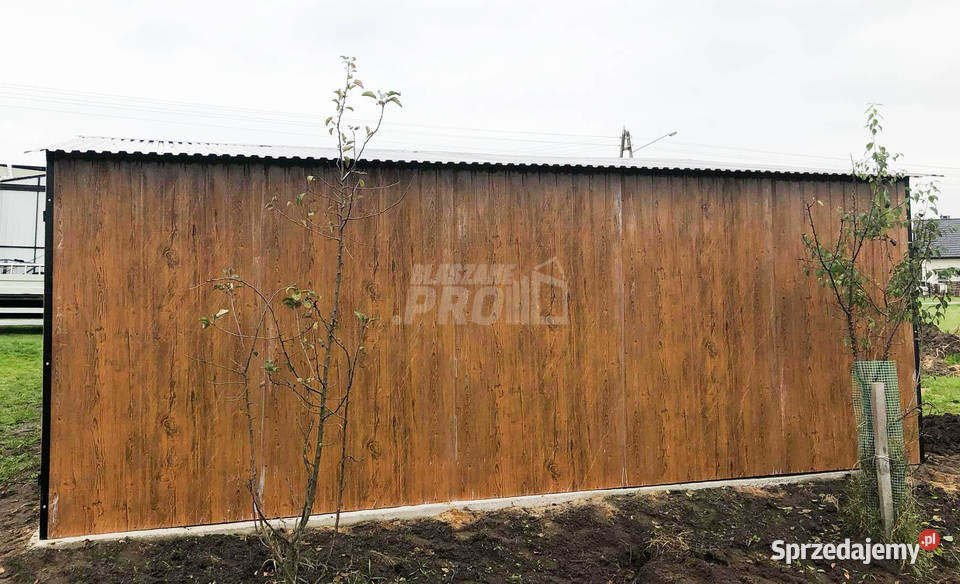 Garaz blaszany 6x6 2x Brama dwuskrzydłowa 36m2 Nieruchomości Międzybłocie