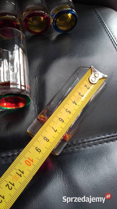 Szklaneczki literatki kolorowe dno kujawsko-pomorskie