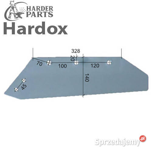 Lemiesz 300hektarów HARDOX MS1110/L części do pługa GASSNER