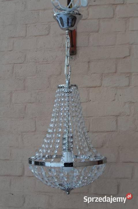 Żyrandol Kryształowy Szwecja lata 70 te Vintage