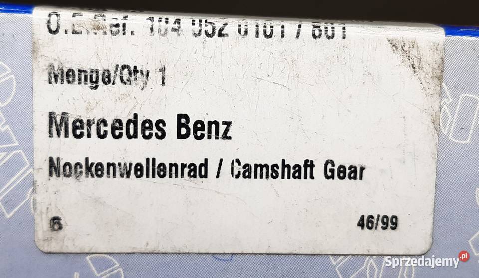 KOŁO ŁAŃCUCHA ROZRZĄDU 36Z MERCEDES R129 A124 osobowe