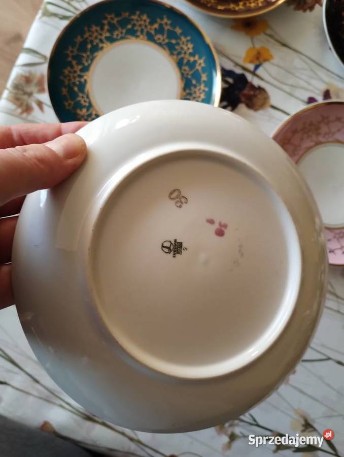 PRL talerzyki deserowe Lubiana multi kolor 5 Kutno