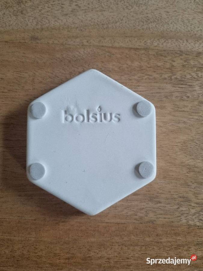 Biała ceramiczna podstawka na świecę biały Warszawa