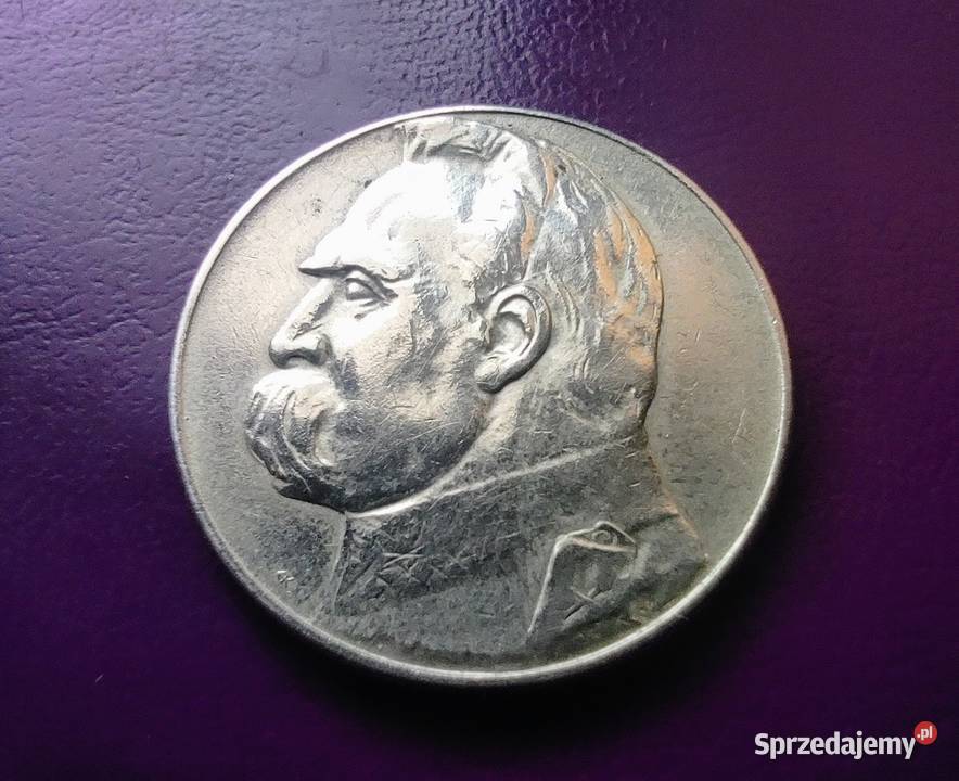 Moneta II RP 5 1936 PIŁSUDSKI Srebro Piękny 1 Pruszków sprzedam