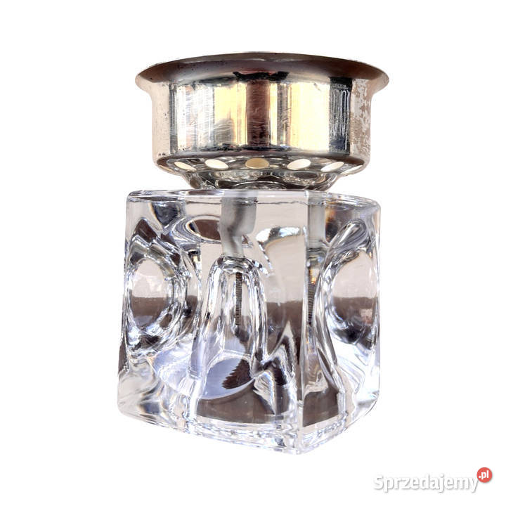 Kryształowy świecznik platerowany Peill Putzler Warszawa
