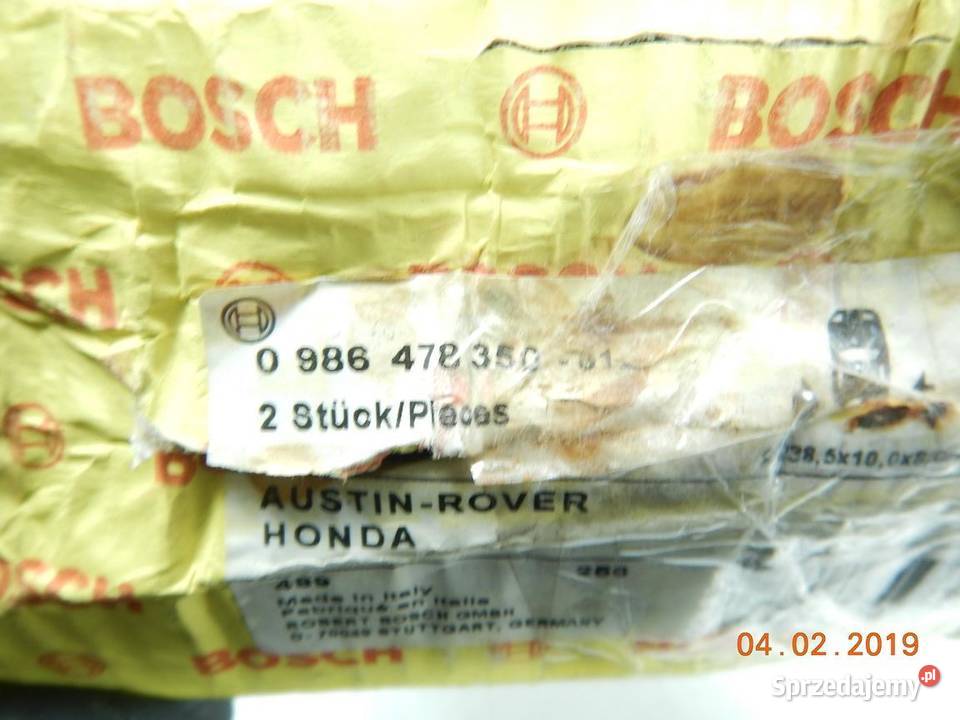 TARCZE HAMULCOWE BOSCH HONDA ROVER TYŁ