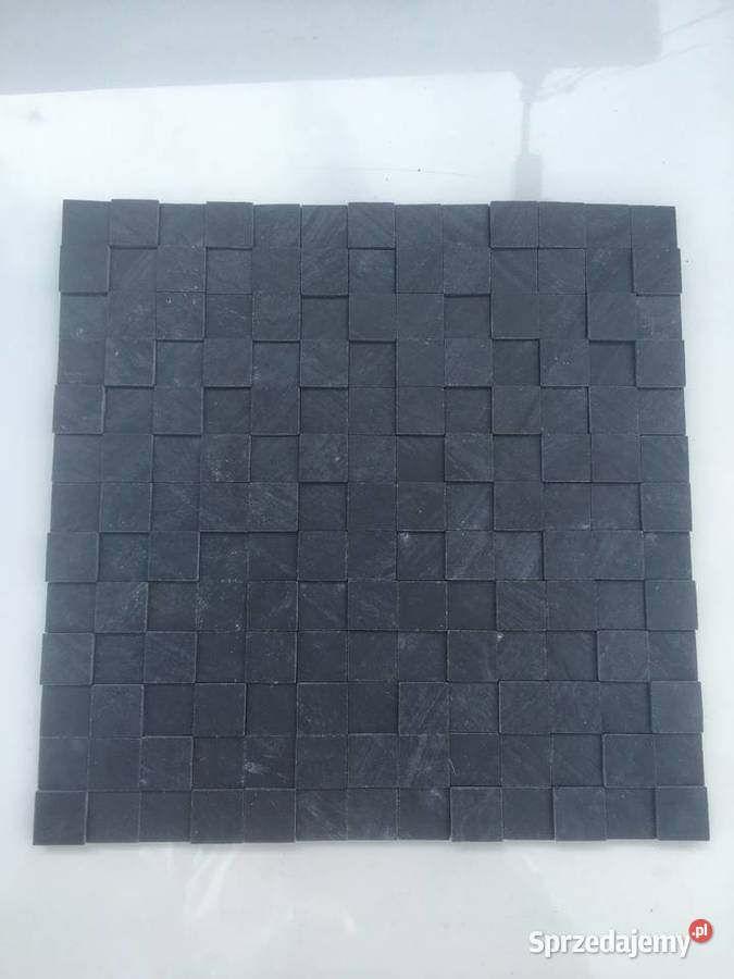 Mozaika gres mystone lavagna nero naturale 3D