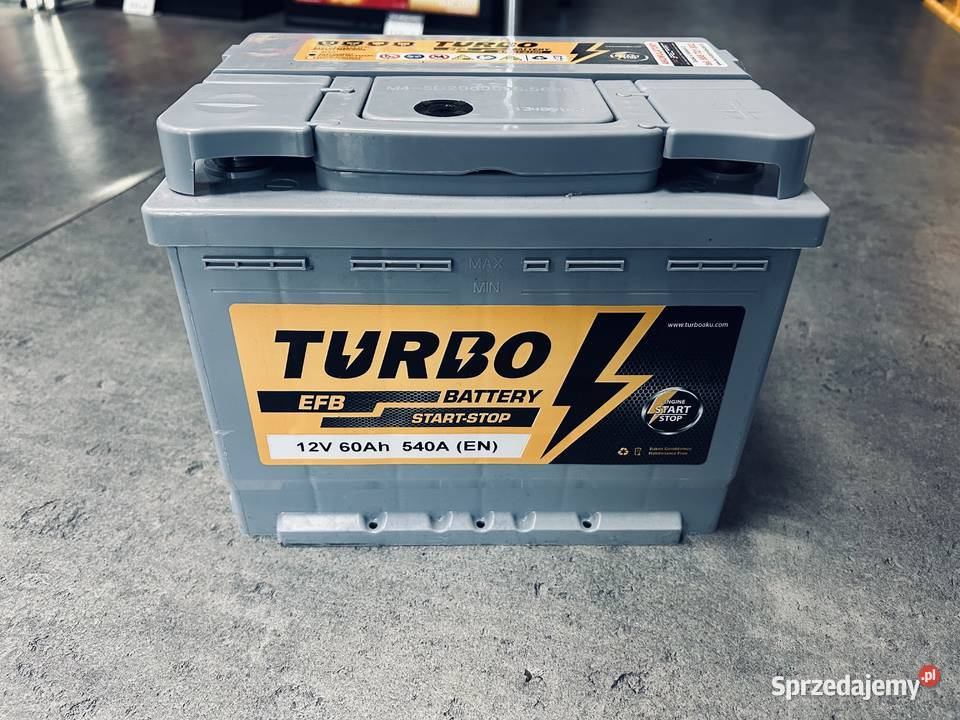 Akumulator TURBO EFB 12V 60Ah 540A Prawy Plus