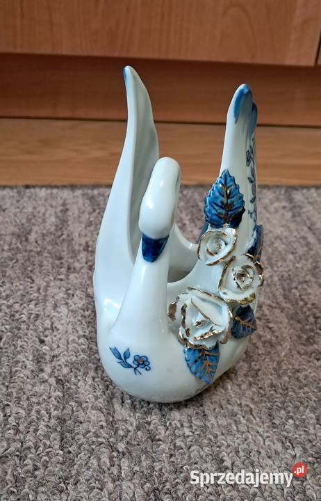 Serwetnik Figurka Łabędź 14 Antyki, Sztuka, Kolekcje