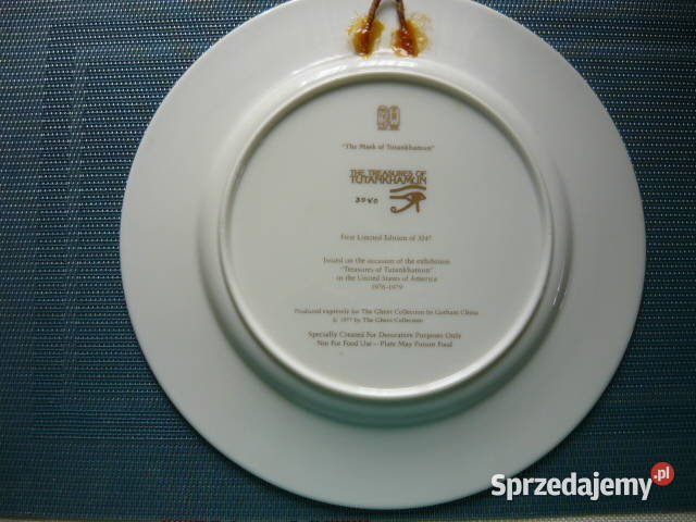 Talerz niebieski Faraon Myszków