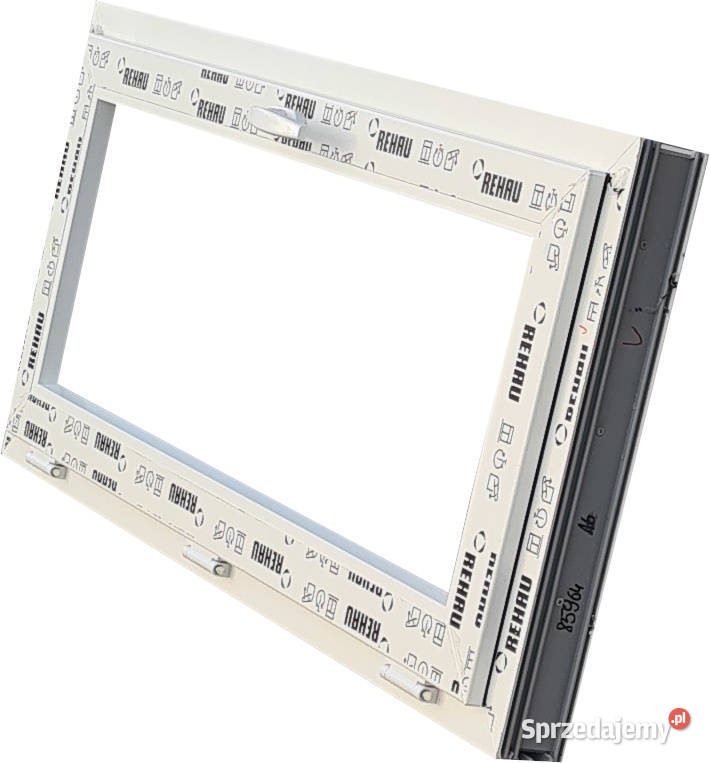 OKNA KacprzaK OKNO PCV 1165x535 NOWE Białe Okna ścienne Siedlce