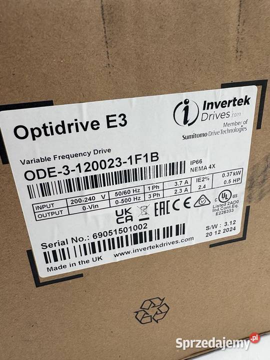 Invertek Drives Optidrive ODE31200231F1B Pozostałe Warszawa