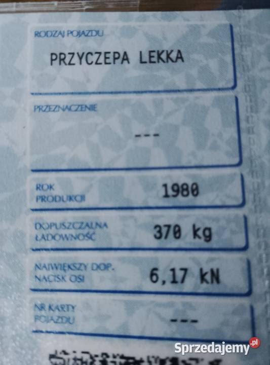 Przyczepka SAM kujawsko-pomorskie Grudziądz
