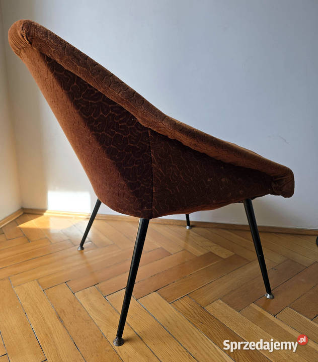 Fotel EWA PRL muszelka lata 60 klubowy vintage Kraków