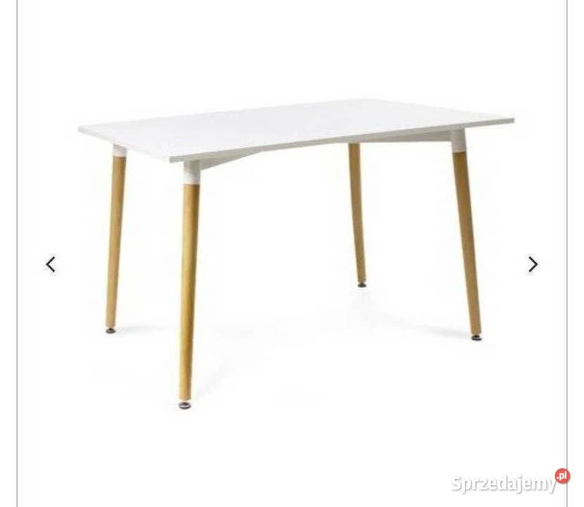 Biały stół do salonu 120 cm na 80 cm