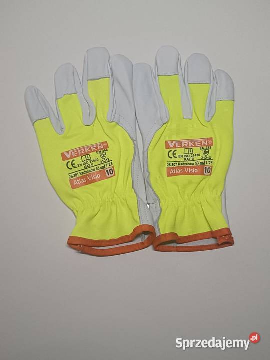 Rękawice robocze skórzane Verken ATLAS VISIO r