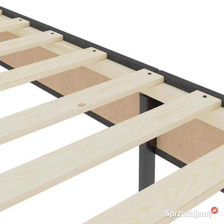 Łóżko kontynentalne szare tapicerowane 120x200 sprzedam