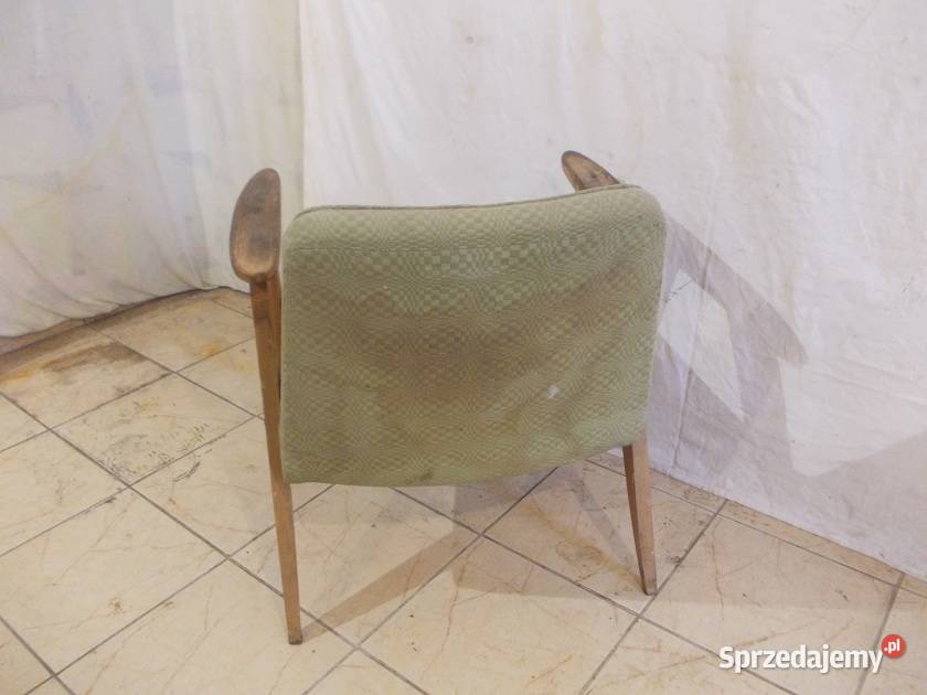 Stary oryginalny fotel Chierowski 366 PRL Bielsko-Biała