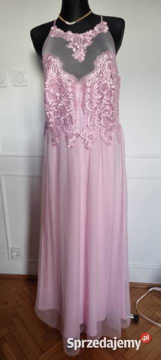 Sprzedam sukienkę różową koronkową 4648 Rozmiar 46 Białystok