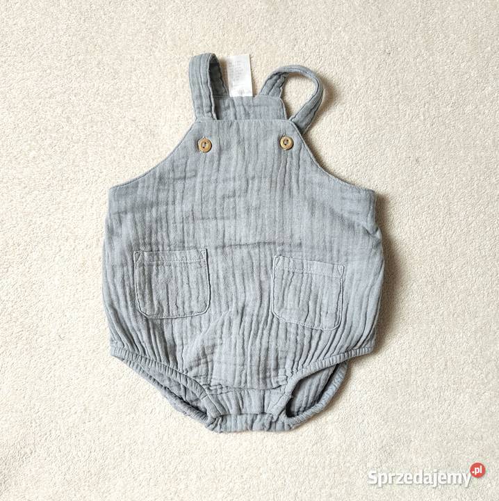 Komplet niemowlęcy body i rompers muślinowy HM H&M