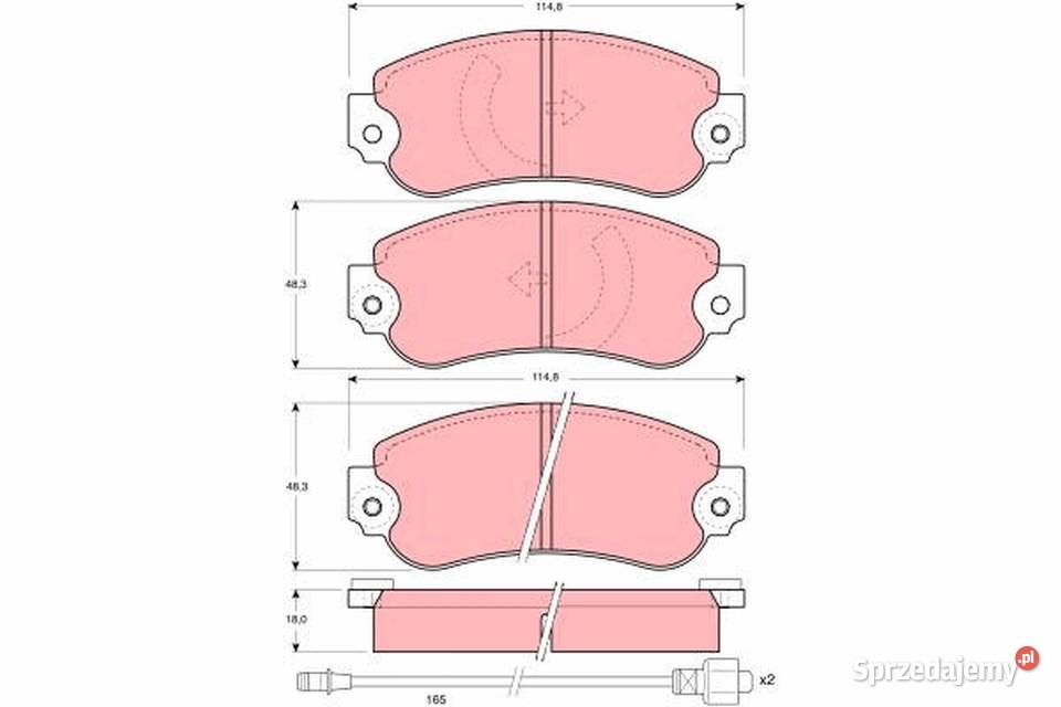 Klocki hamulcowe Lucas GDB 282 TALBOT SIMCA Katowice
