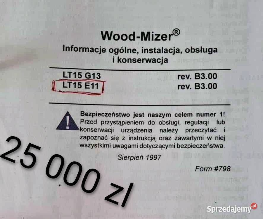 TRAK Maszyna do cięcia i obróbki drewna wielkopolskie Sieraków