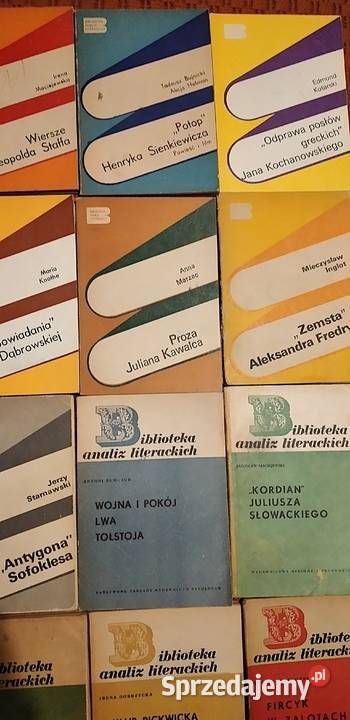 opracowania lektur szkolnych małopolskie Bukowno sprzedam