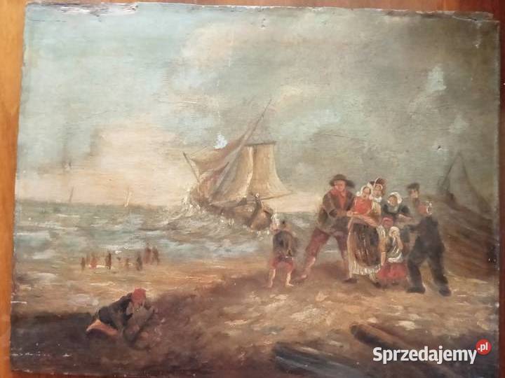 Obraz olejny na desce Marina Rozbitkowie Grójec