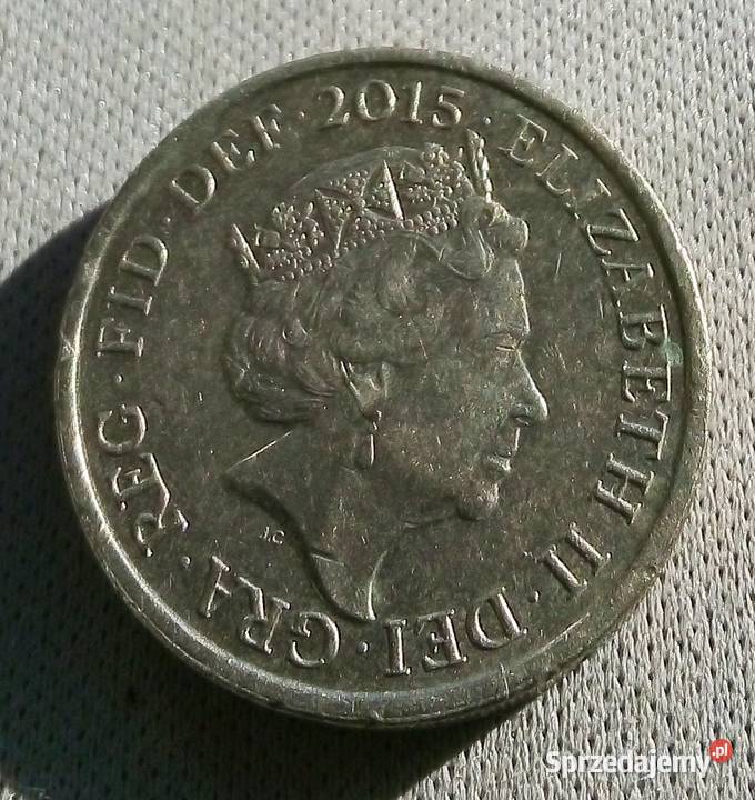 WIELKA BRYTANIA ONE POUND2015 r HERB KRÓLEWSKI 3 Legionowo