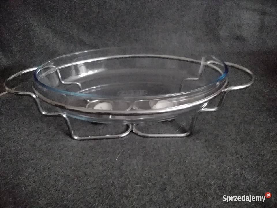 Naczynie żaroodporne z podgrzewaczem Łódź sprzedam