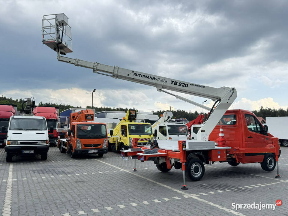Mercedes Sprinter Podnośnik Koszowy 22m RUTHMANN świętokrzyskie Widełki