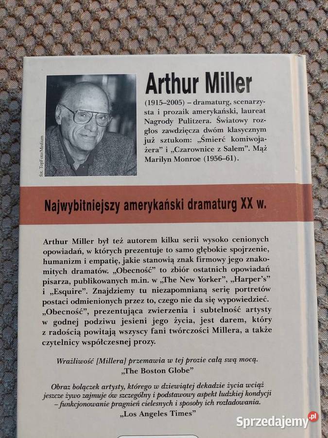 nowa OBECNOŚĆ Arthur Miller twarda Kraków