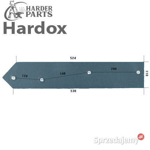 Płoza długa HARDOX 5000105P części do pługa Suwałki