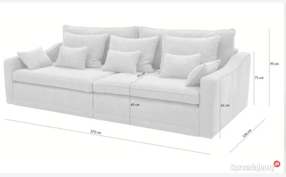 Sofa Evora 4 osobowa z funkcją spania