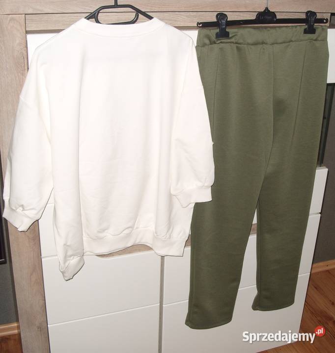 Masełkowy zestaw spodnie piękna bluza ML XL wielkopolskie Rawicz sprzedam