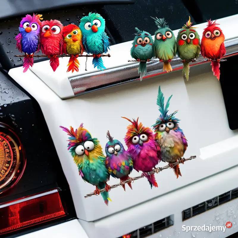 Naklejki Sowy Zestaw 3 Samoprzylepne AS Płock